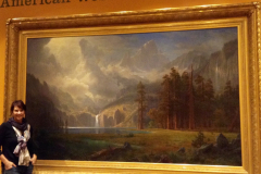 With Albert Bierdstadt at Rockwell Art Museum in Corning, NY